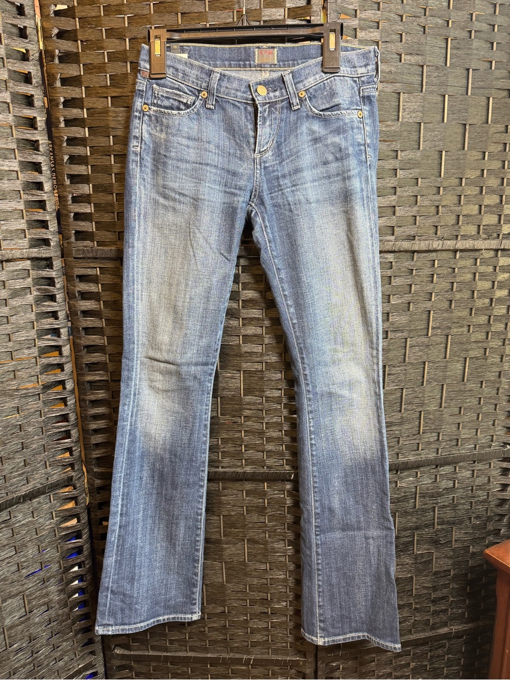 Citizens of Humanity Women’s Blue Straight-Leg Jeans